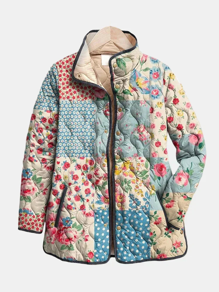 Myrali | Veste Matelassée Florale Charmante