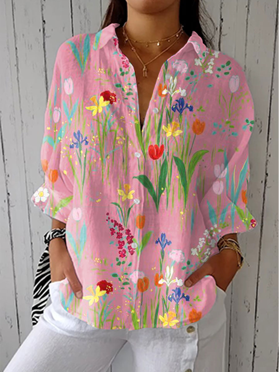Fiona | Blouse Jardin de Printemps