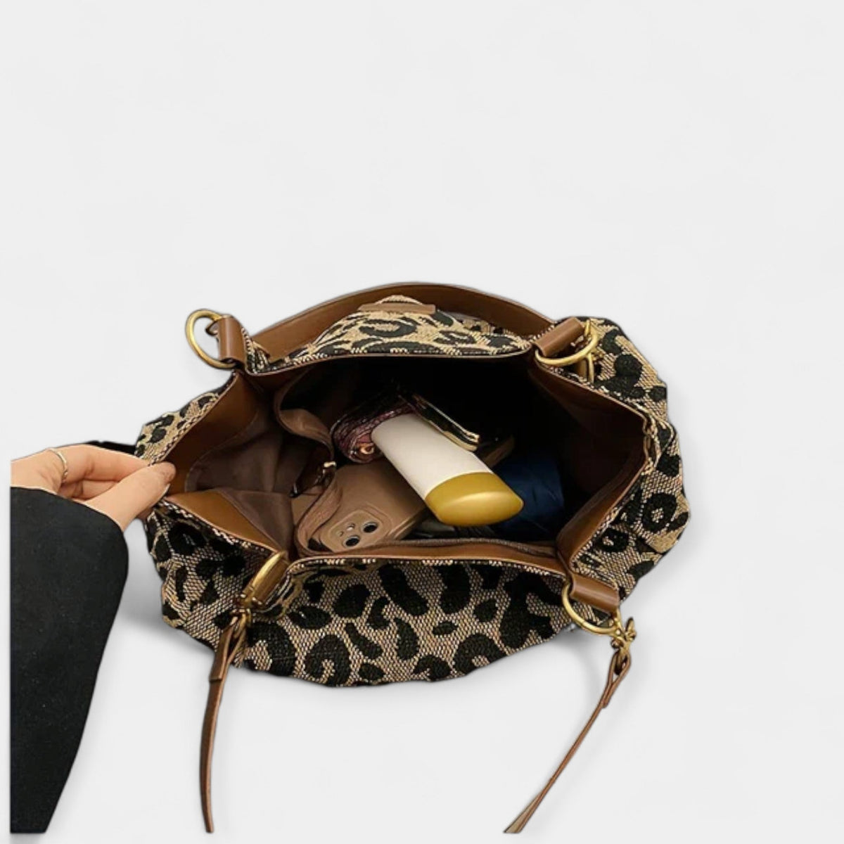 Sac à bandoulière avec imprimé animal