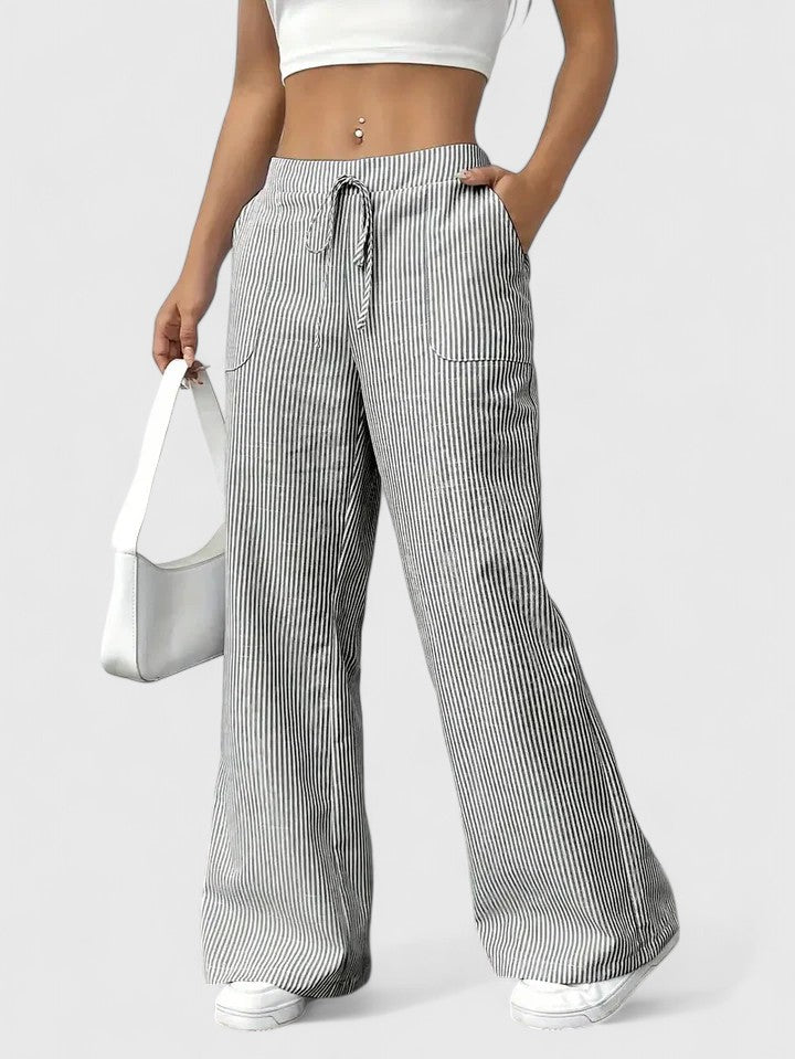 Dominique - Pantalon Large Élégant