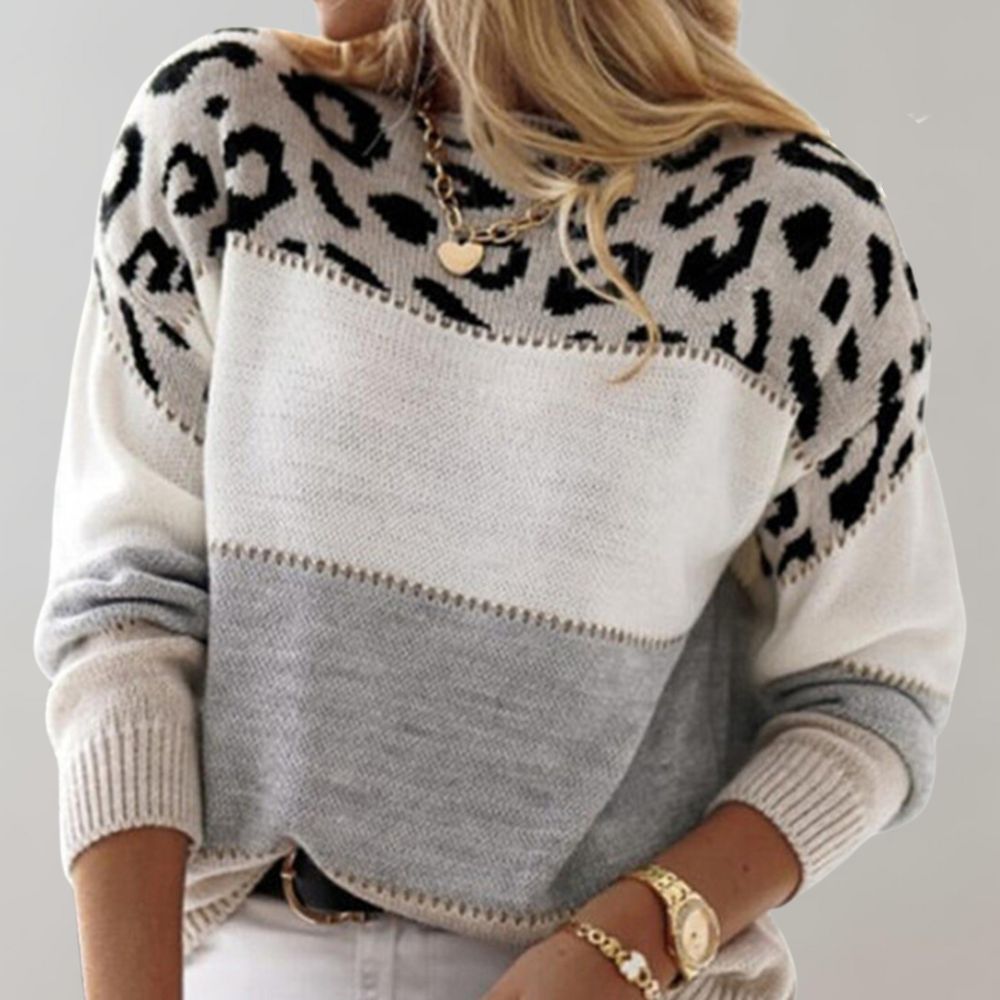 Louise™ | Pull Élégance Léopard