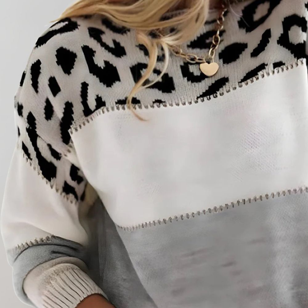 Louise™ | Pull Élégance Léopard