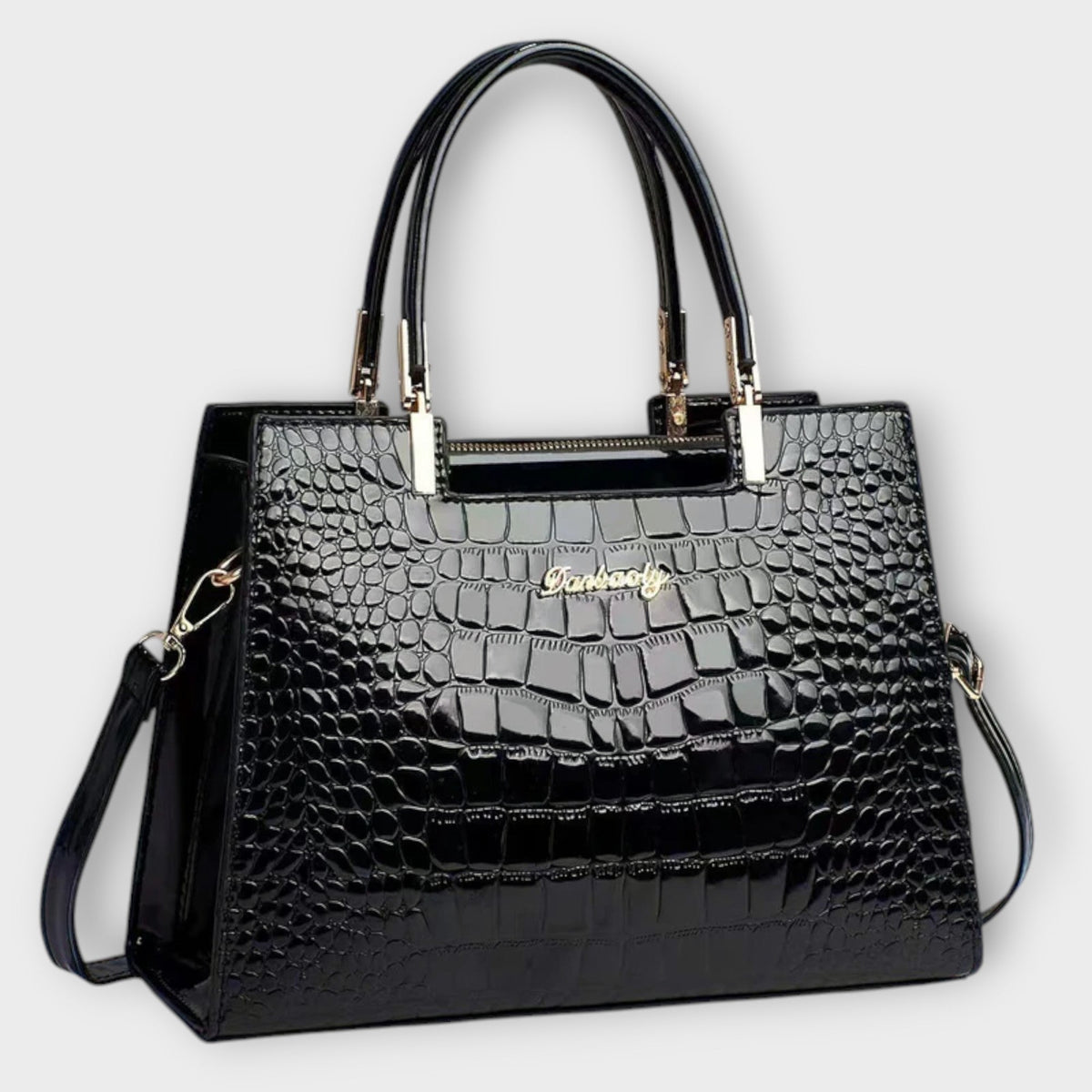 Sac Croco Fait Main Brillant