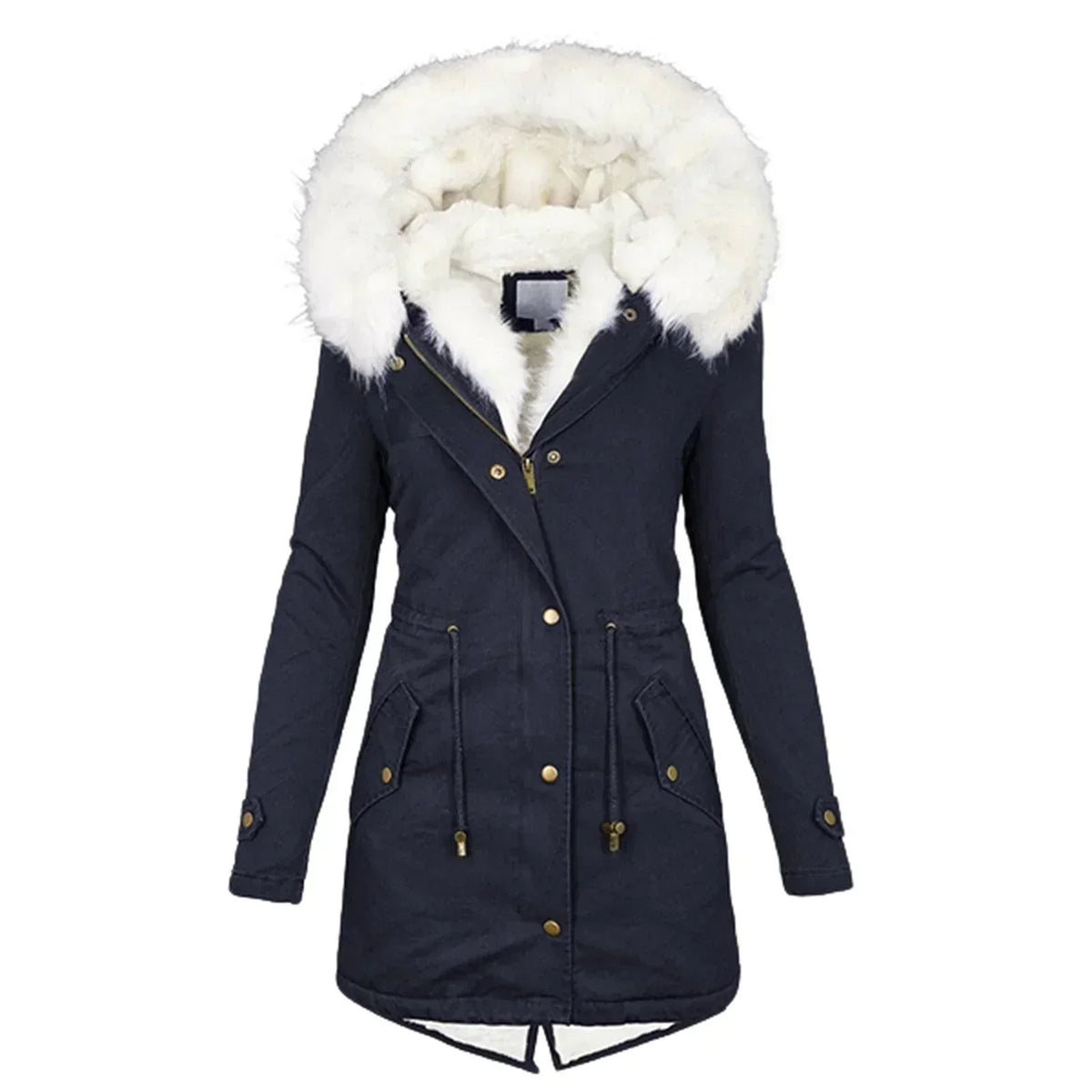 Julie | Manteau d'Hiver avec Doublure en Fourrure Synthétique