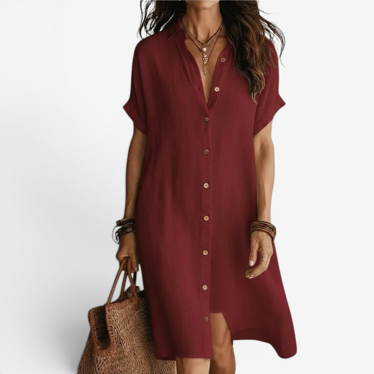 Robe chemise en lin Jenny™