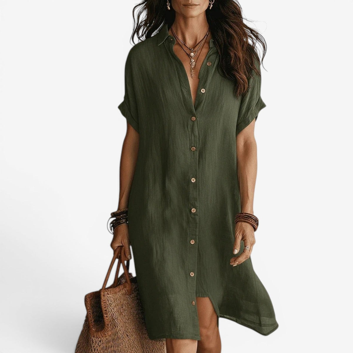 Robe chemise en lin Jenny™