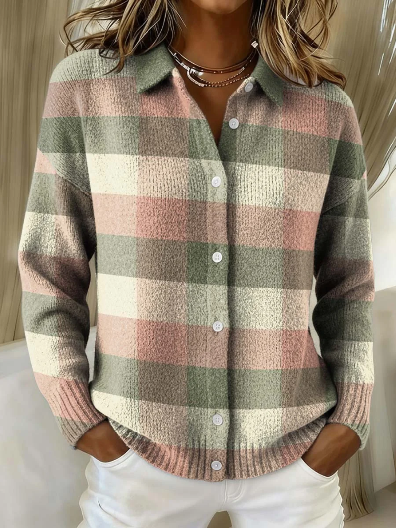 Noor™ – Blouse à Capuche à Carreaux