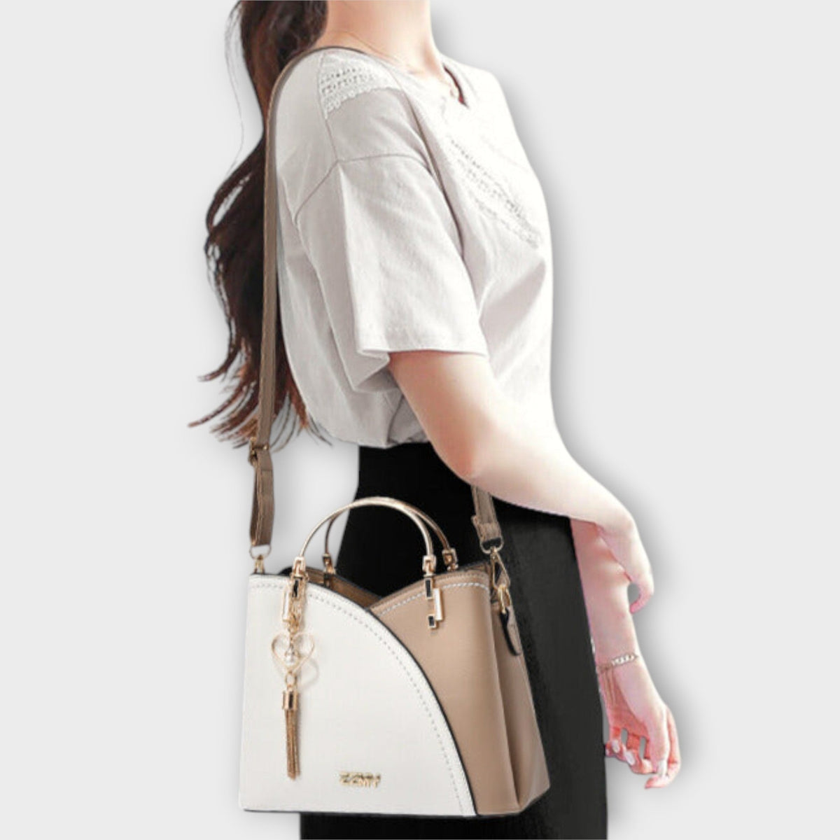 Sac fait main brillant