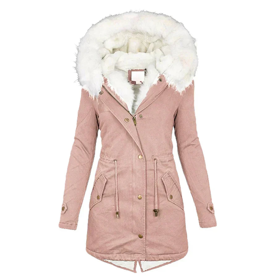 Julie | Manteau d'Hiver avec Doublure en Fourrure Synthétique