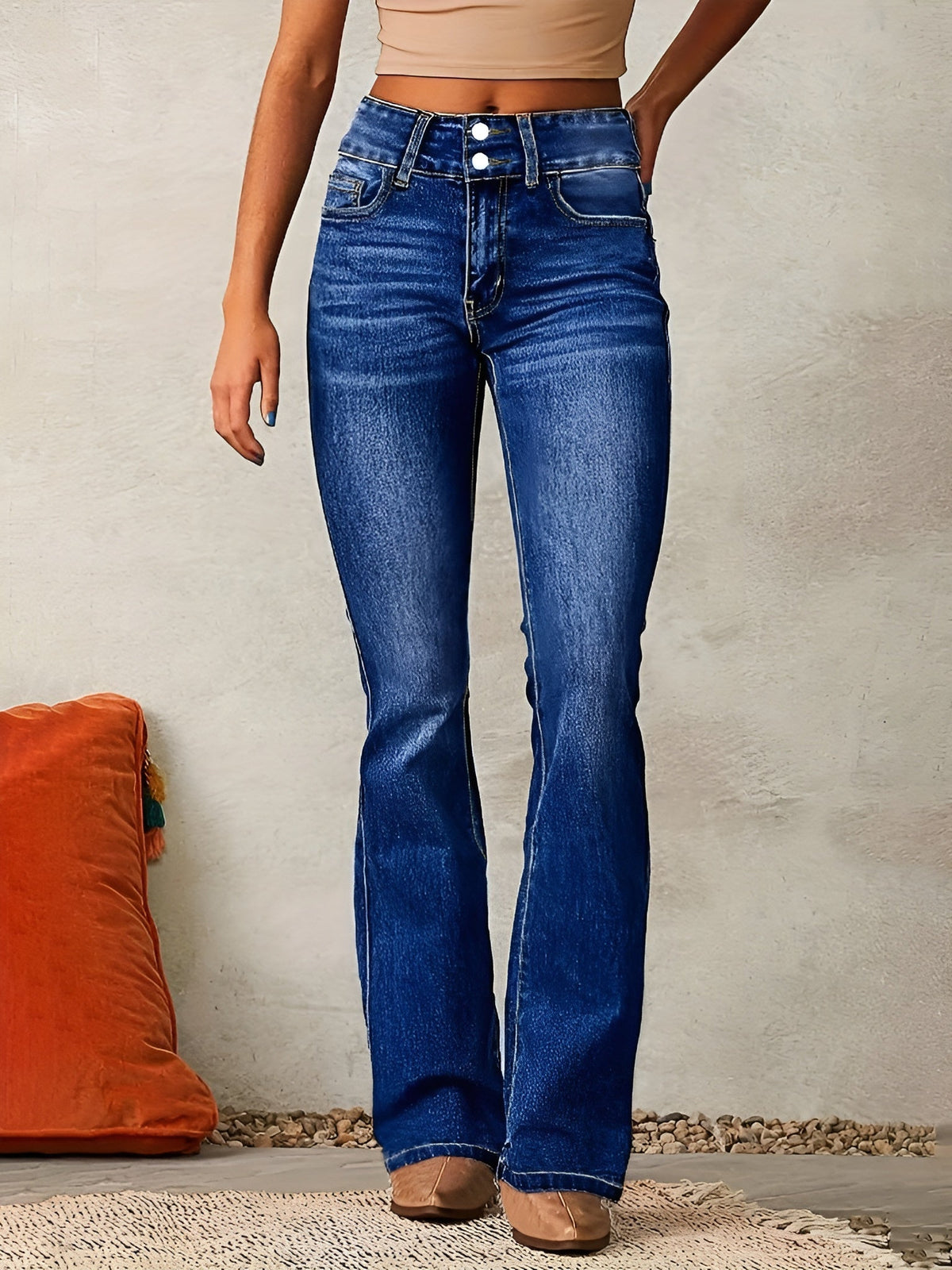 Alana - Jeans Évasés Confortables