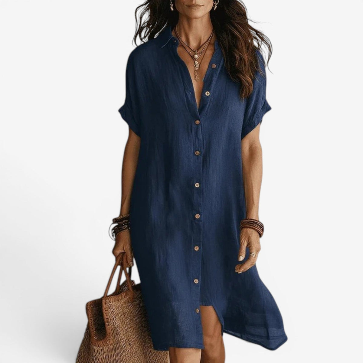 Robe chemise en lin Jenny™