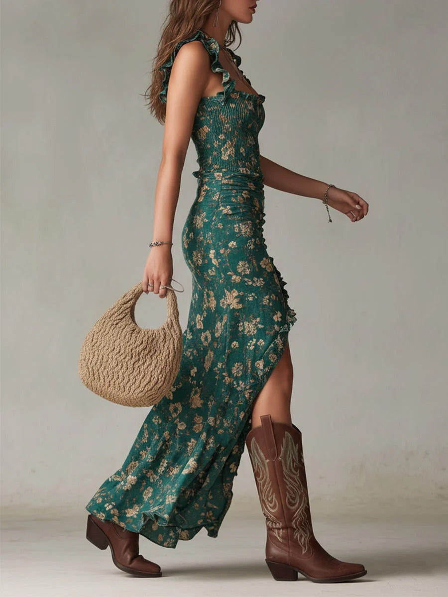 Nyssa | Robe longue à fleurs