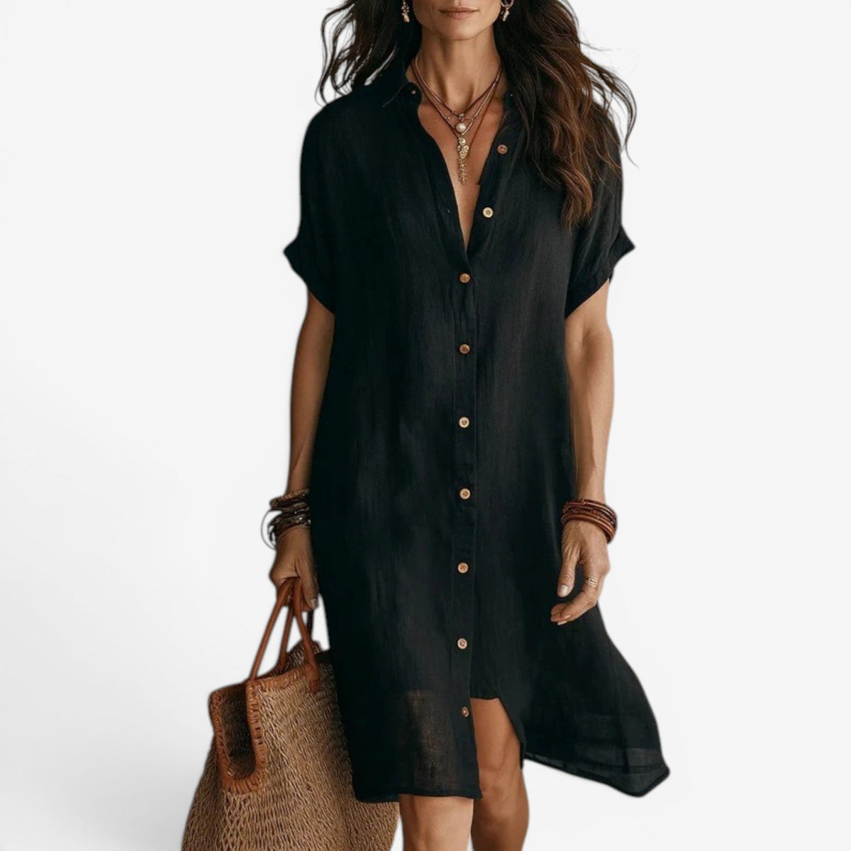 Robe chemise en lin Jenny™