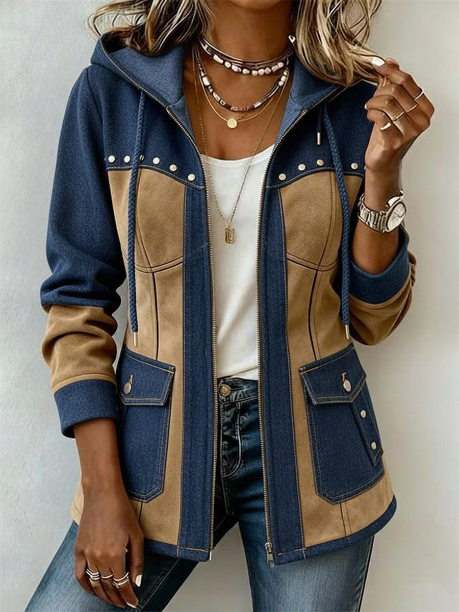 Adriana | Veste à Capuche Marine