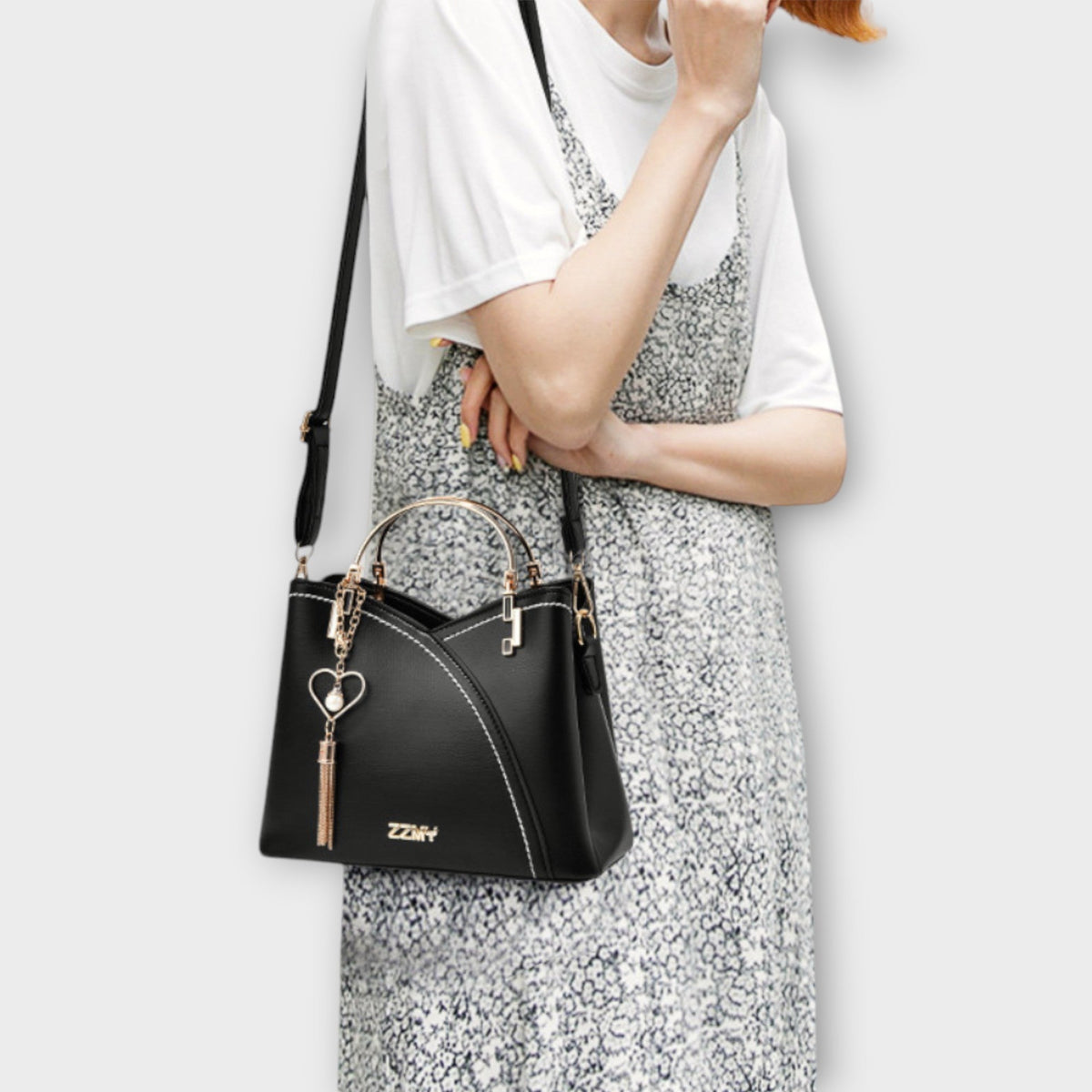 Sac fait main brillant