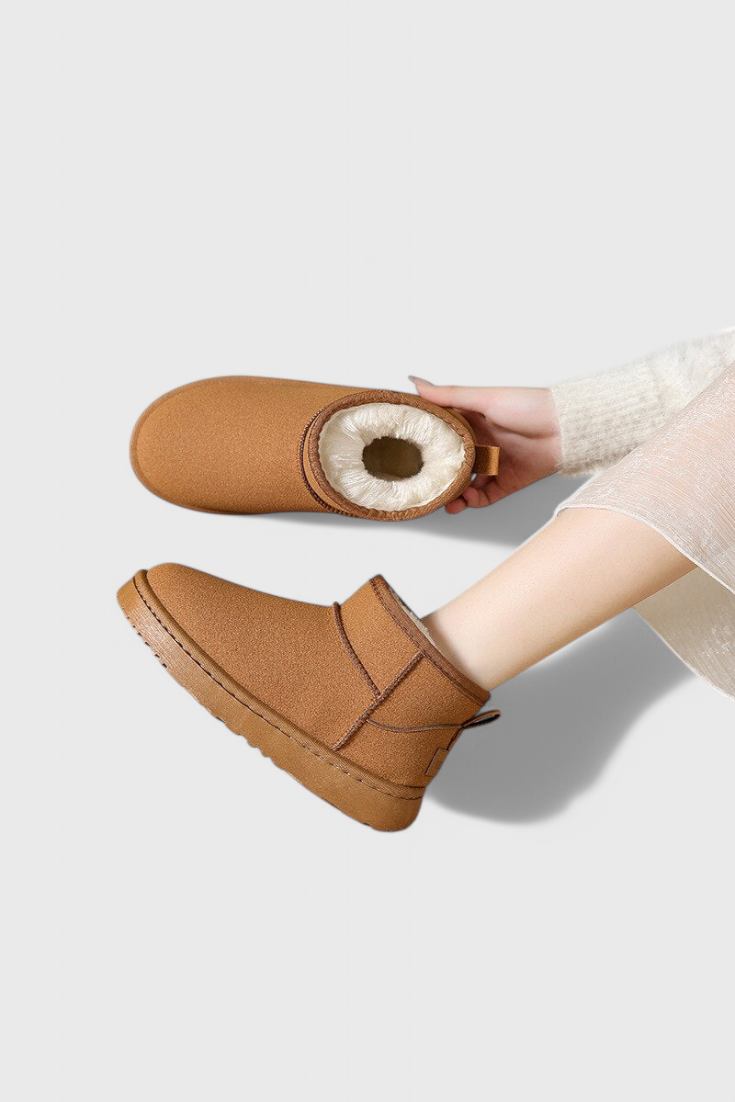 Adelaide Bottes Cheville Doublée en Shearling